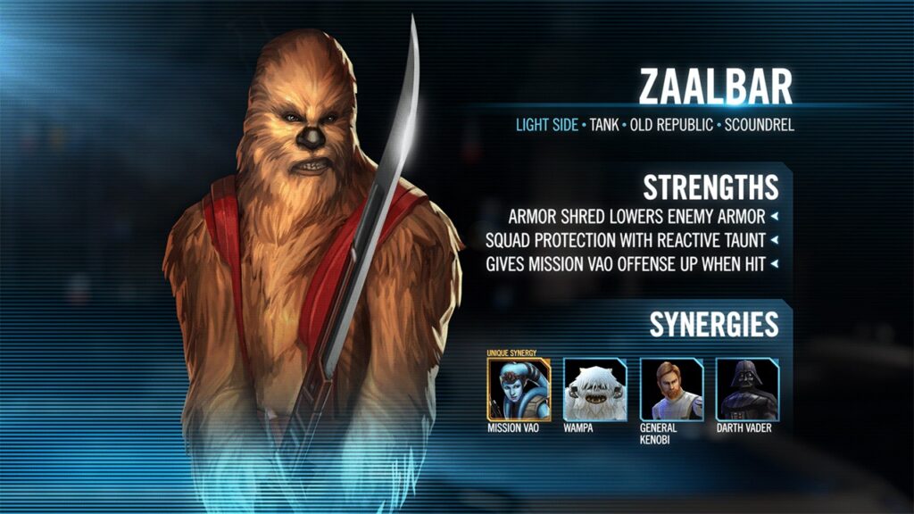 Zaalbar in Modern Star Wars Media