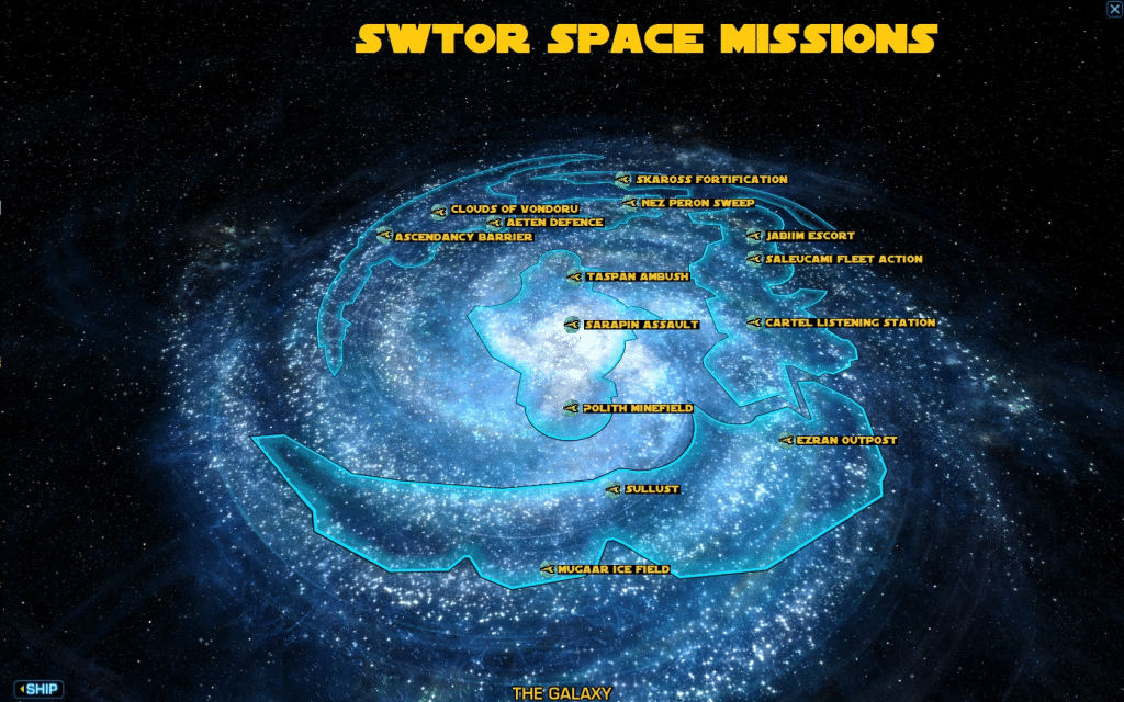 Карта галактики swtor