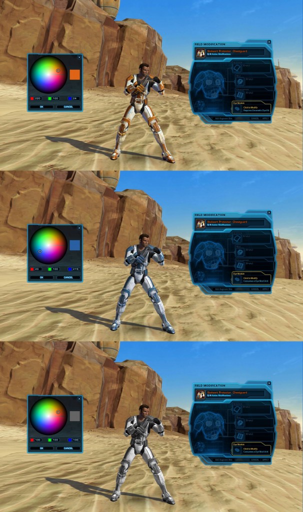 swtor armor dye