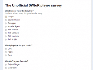 unofficial swtor survey