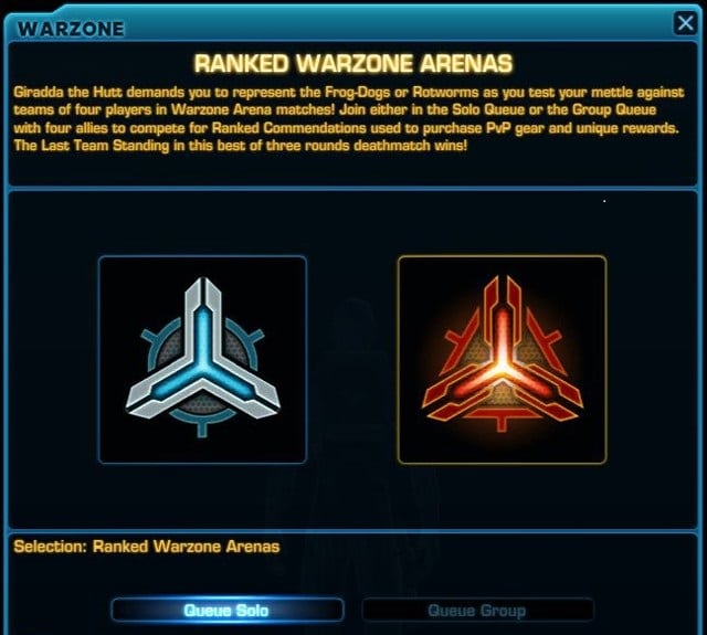 swtor ranked warzones