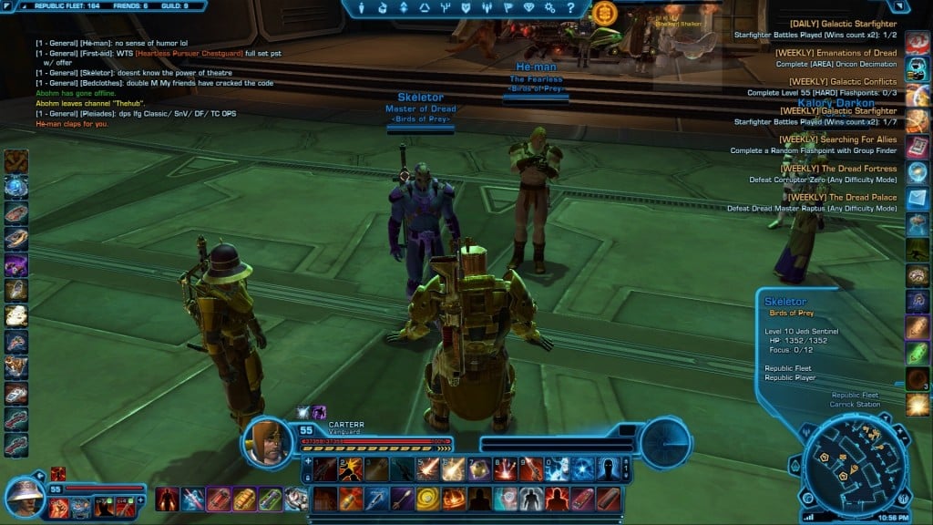 swtor I found He-man and Skeletor on the fleet