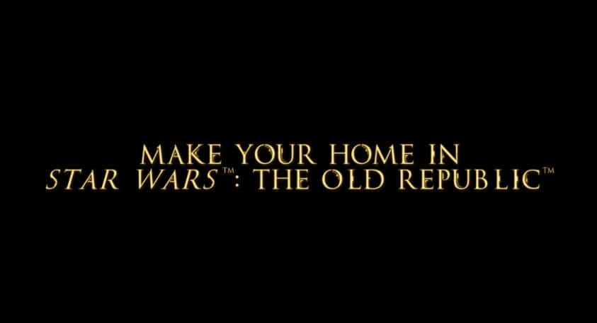 make your home in star wars the old republic