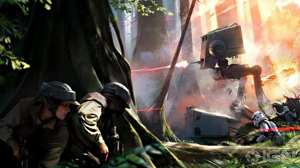 Star Wars Battlefront Endor Concept Art & Map Details