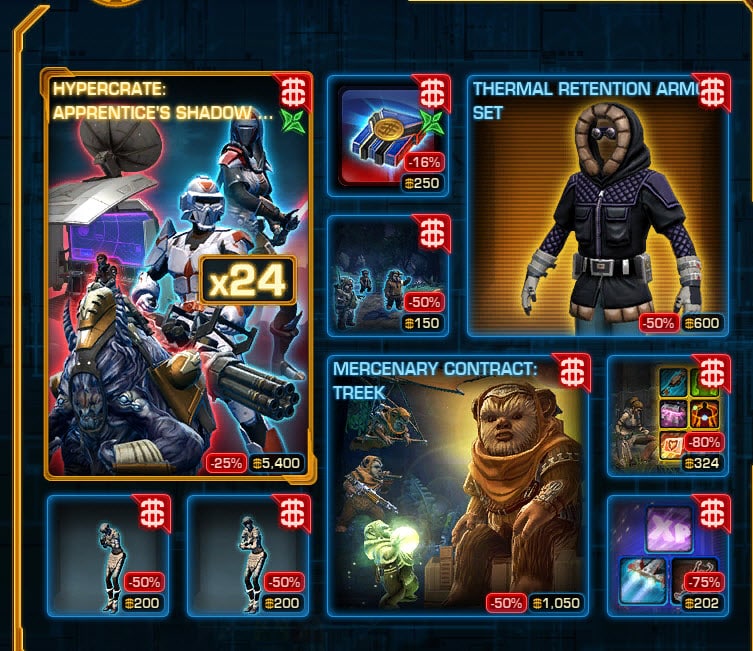 SWTOR CM weekly sales for Feb 17 – 24