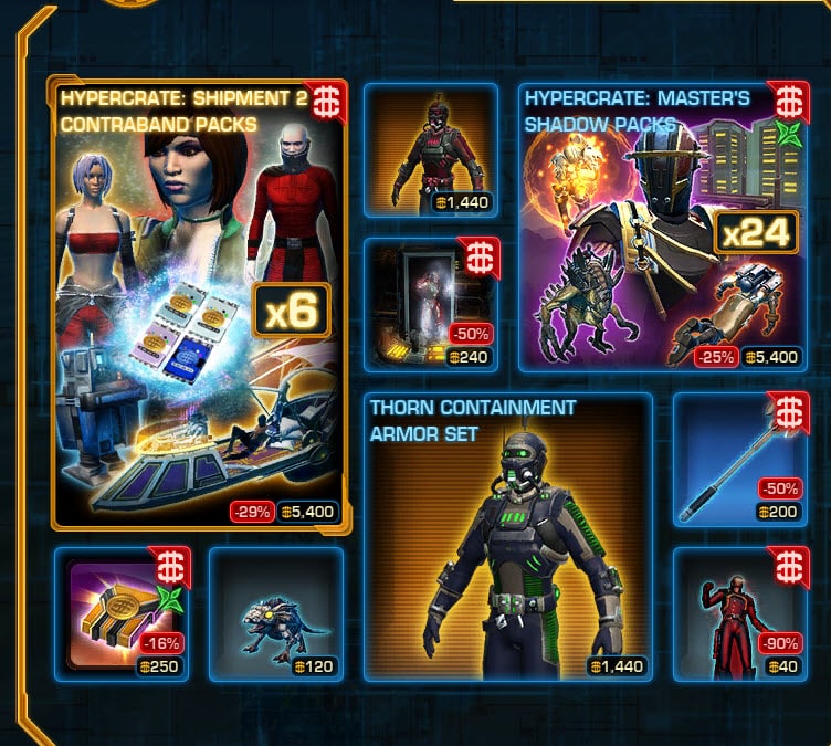 SWTOR CM weekly sales for April 7 – 14
