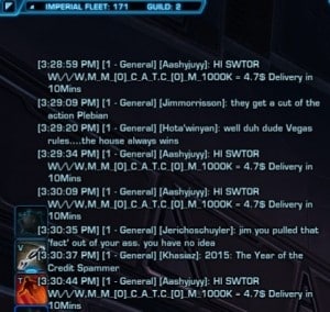 swtor credit spammers