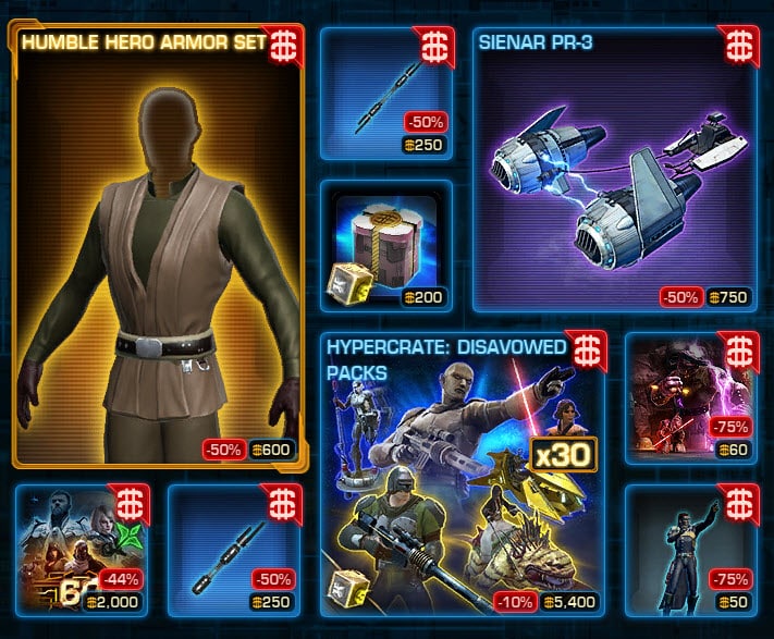 Changes to the SWTOR Cartel Market — Tuesday March 22 2016