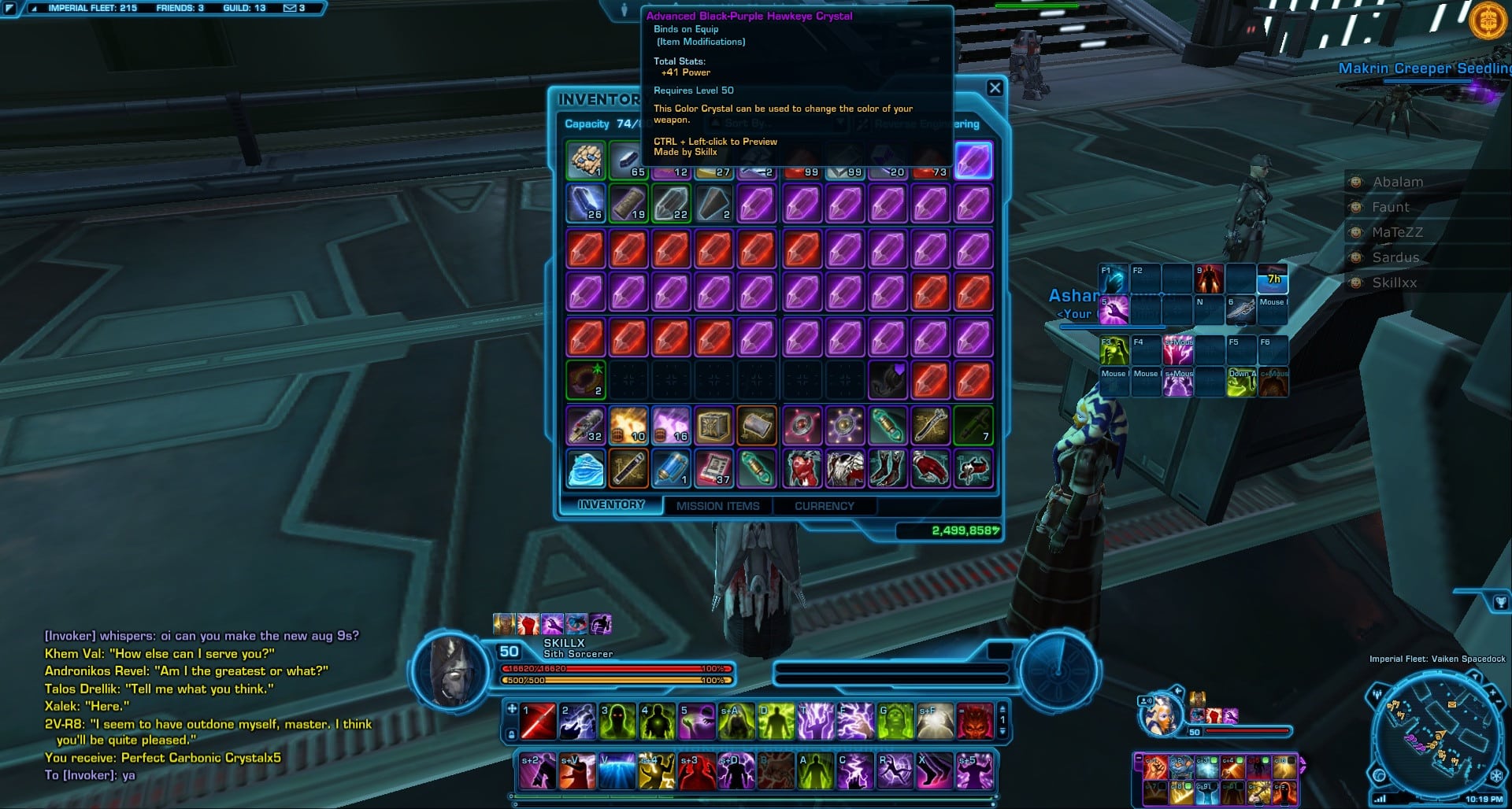 SWTOR Crafting in Eternal Throne 