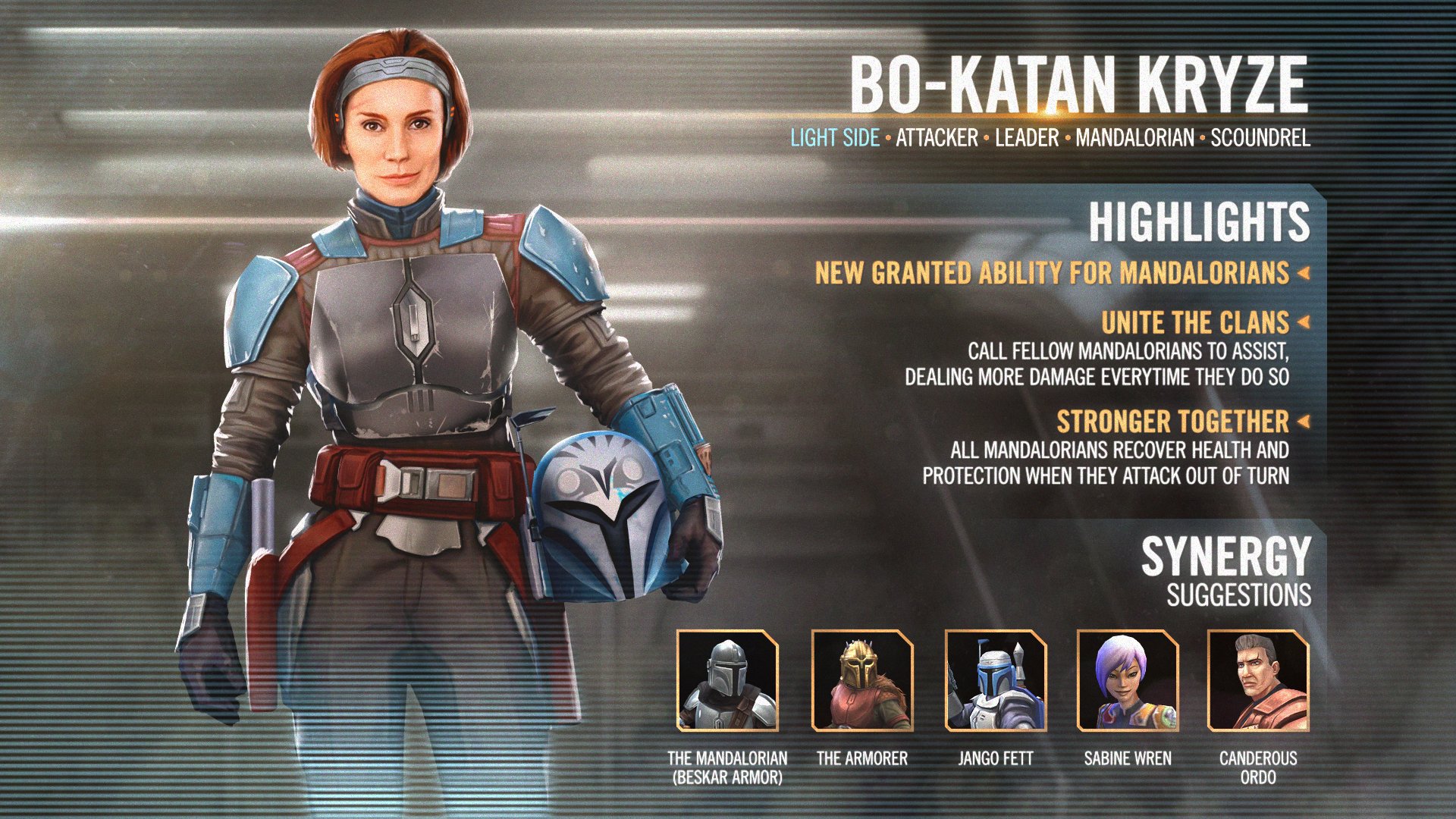 Star Wars Galaxy of Heroes Developer Insight: Bo-Katan Kryze.