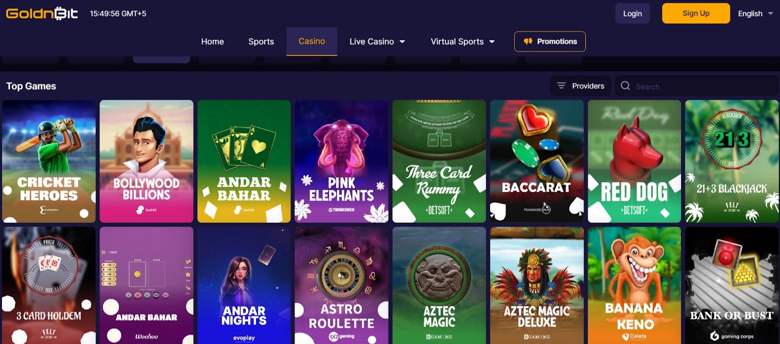 Goldnbit - A newly launched casino and sports betting Website