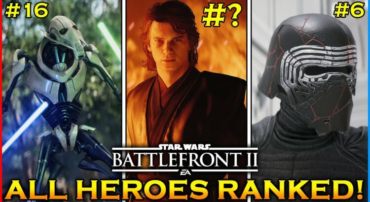 Battlefront 2 - Ranking ALL 22 HEROES & VILLAINS from WORST to BEST