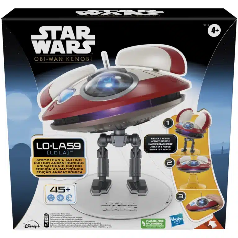 STAR WARS L0-LA59 (Lola) Animatronic Edition, OBI-Wan Kenobi Series-Inspired Electronic Droid Toy, Toys for 4 Year Old Boys and Girls and Up