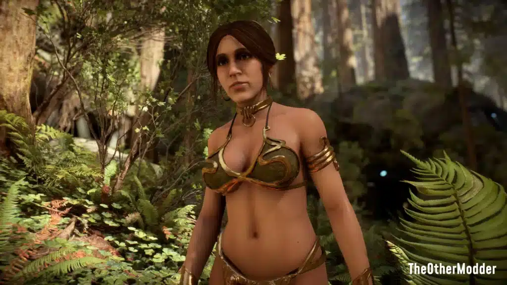 Exploring the Star Wars Battlefront 2 Slave Leia Nude Mod (NSFW)