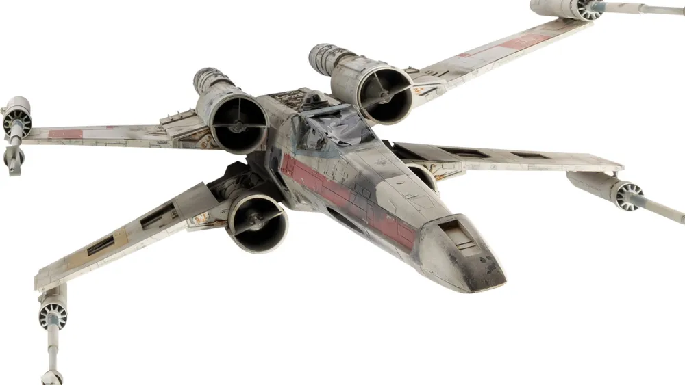 Rare X-Wing model from 'Star Wars: A New Hope' discovered in late model-maker Greg Jein's collection, set for auction. Dive into its storied past.