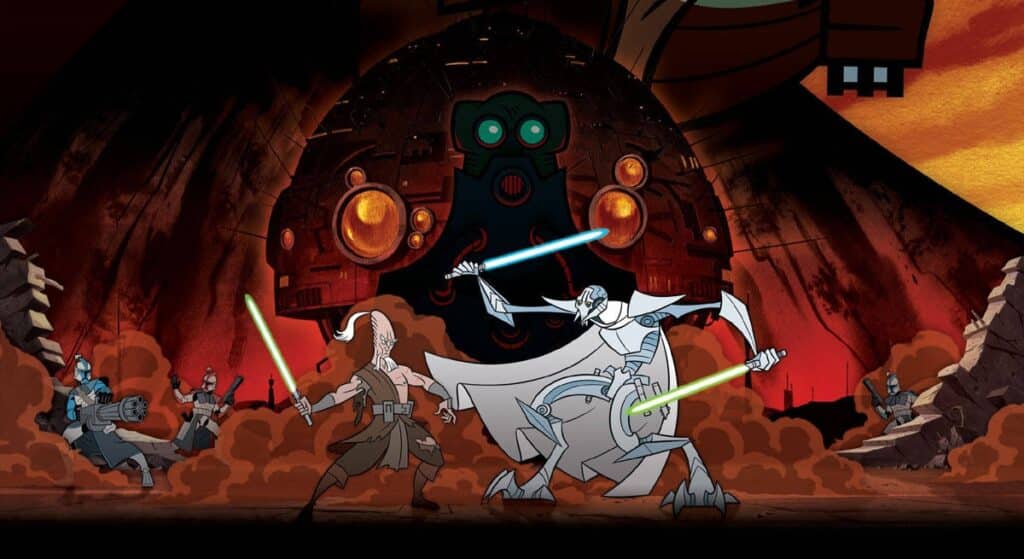 Celebrate 20 years of Genndy Tartakovsky's 'Star Wars: Clone Wars,' exploring its unique style, narrative impact, and lasting legacy in the Star Wars saga