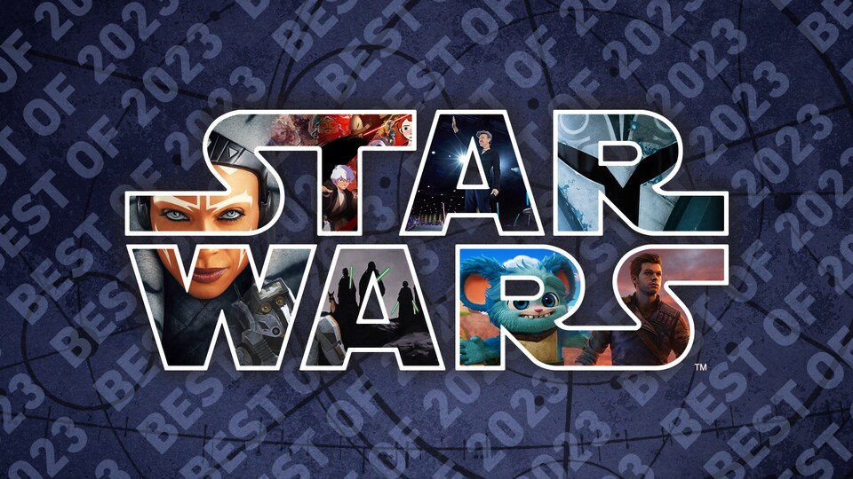 Recap of Star Wars in 2023: Celebrating major events, new releases, and iconic returns, including films, series, games, and anniversaries.