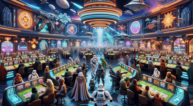 xploring how gambling and betting are portrayed in the Star Wars universe, including references in video games.