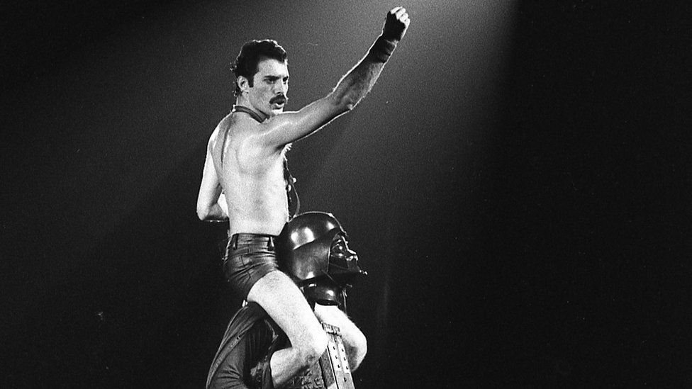 Explore the story of Freddie Mercury's legendary stage entrance with Darth Vader, how it became a Queen concert highlight, and why George Lucas intervened