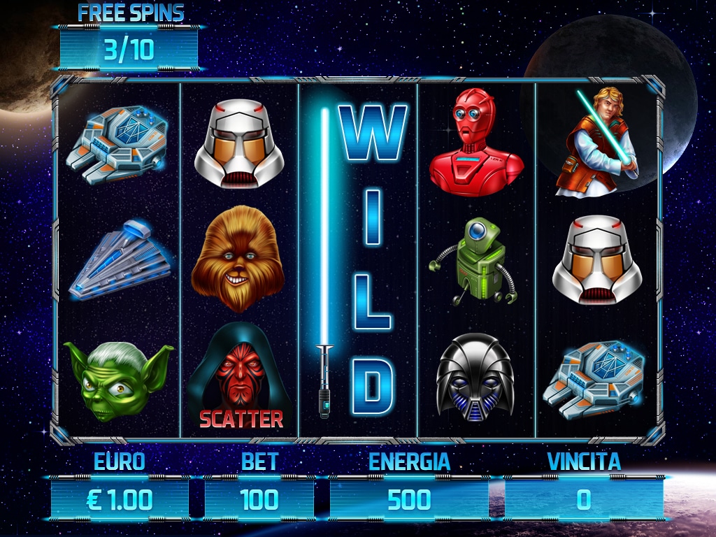 A unique slot machine inspired by the universe of "Star Wars"