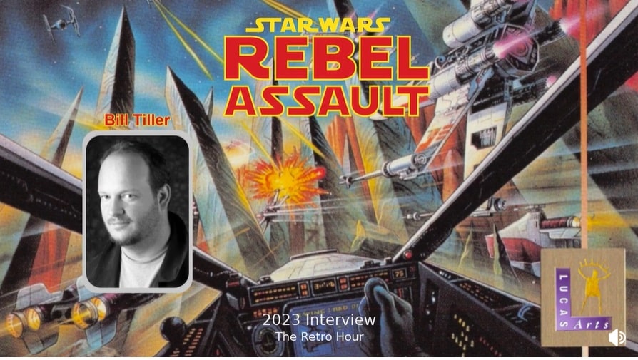 LucasArts artist Bill Tiller talks about shooting the first live-action Star Wars footage in years for 1993's bestselling 'Rebel Assault' video game, as well as getting George Lucas' attention and input on the project