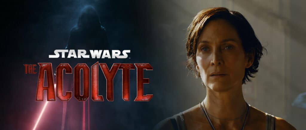 Star Wars: The Acolyte promotional banner with mysterious figure.