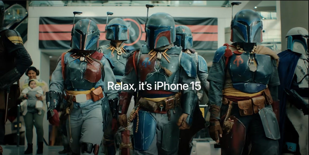 iPhone 15 Star Wars Ad: Mandalorian Meets Precision Finding