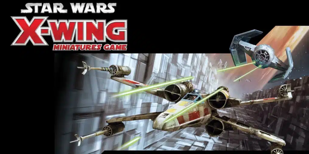 Star Wars X-Wing miniatures game promotional art.