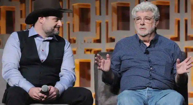 Dave Filoni and George Lucas