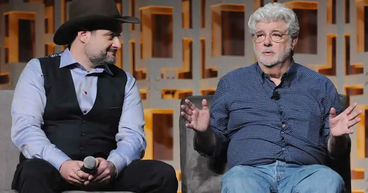 Dave Filoni and George Lucas