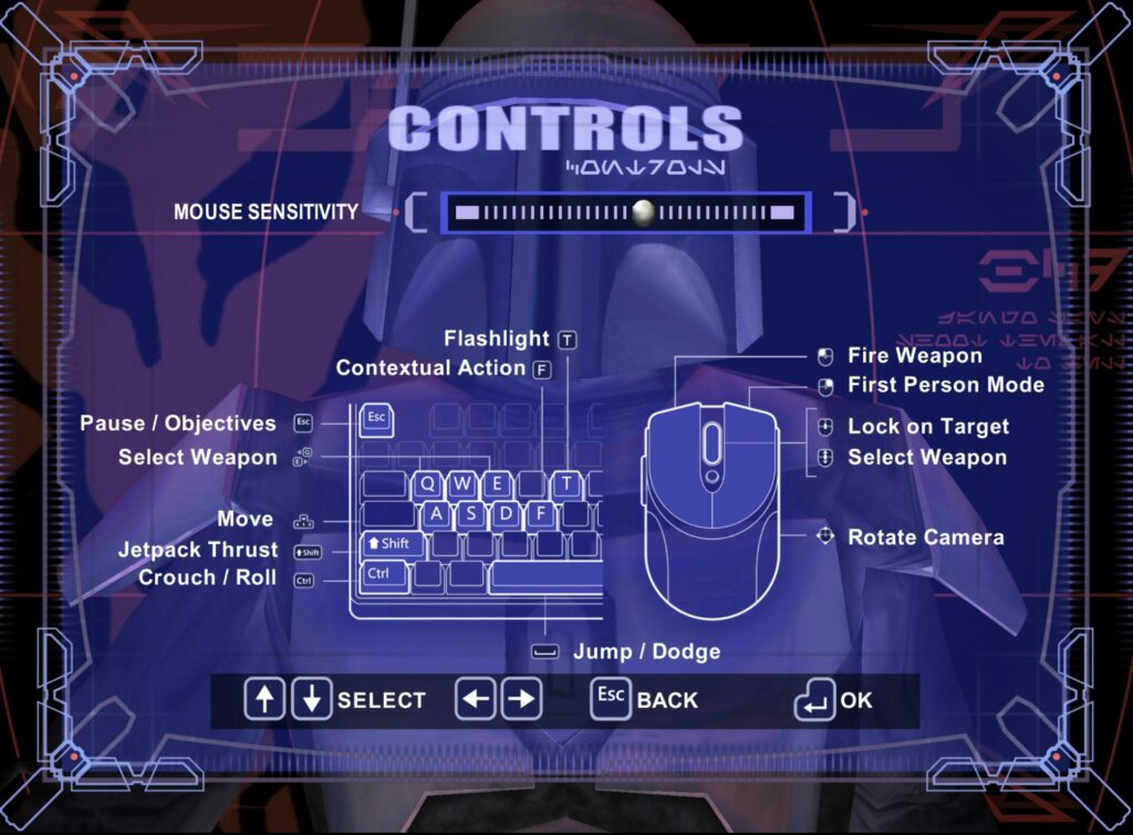 For the first time, Star Wars: Bounty Hunter can be played with mouse and keyboard controls, bringing precision and immersion to the classic game.