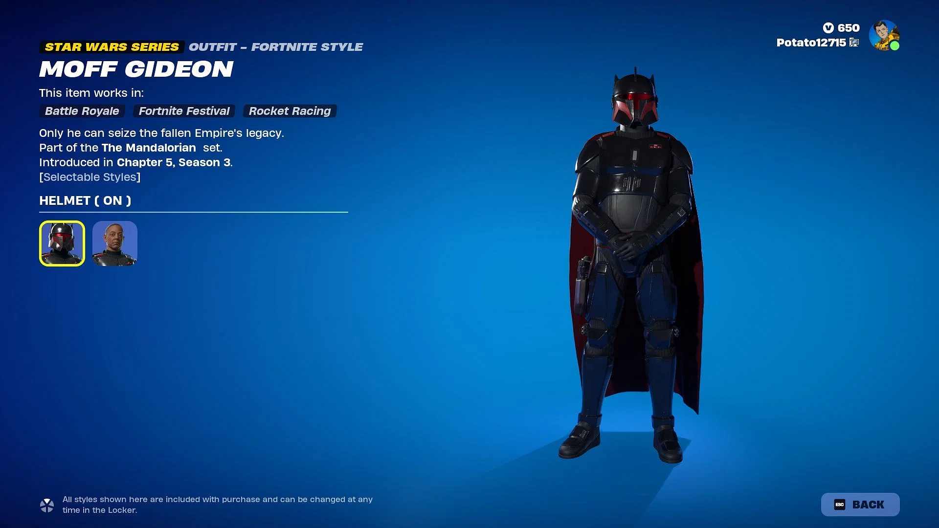 How to Get the Moff Gideon Skin in Fortnite