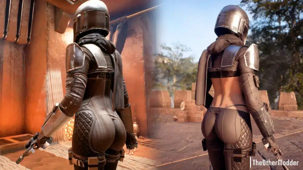 Star Wars Battlefront 2 Female Mandalorian Keira Jaxx Nude Mod (NSFW)