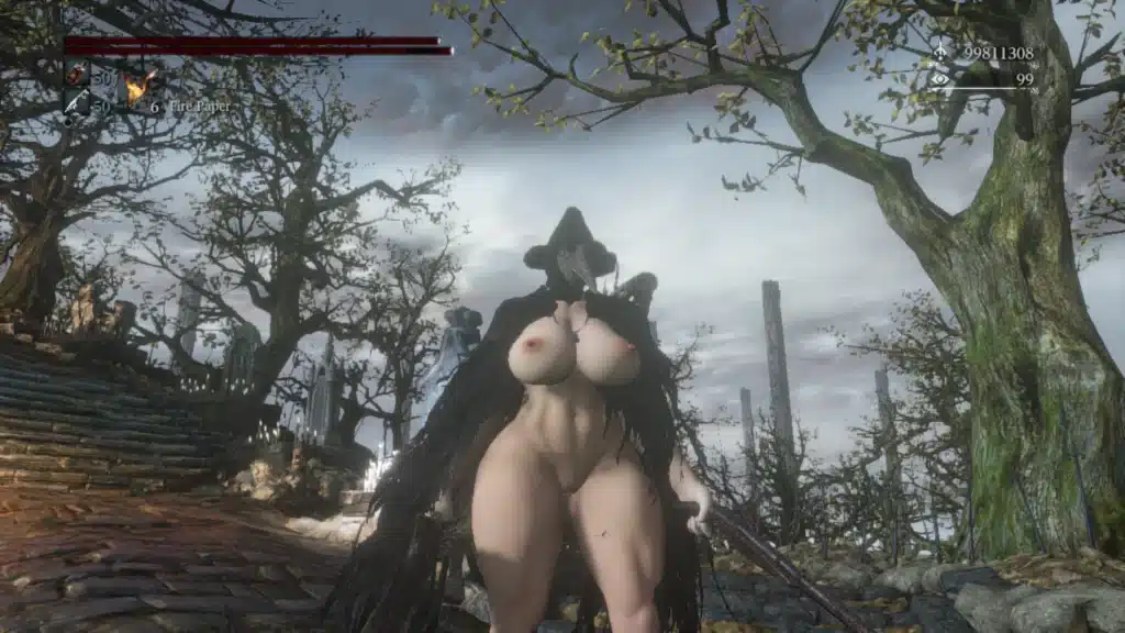 Bloodborne Crowfeather Female Nude Mod