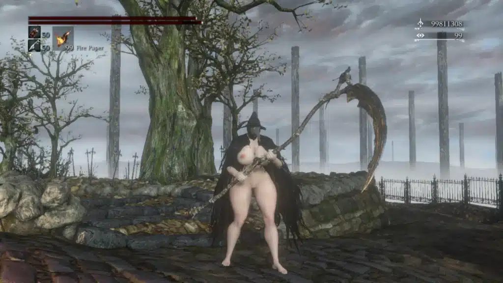 Bloodborne Crowfeather Female Nude Mod