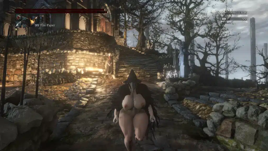 Bloodborne Crowfeather Female Nude Mod