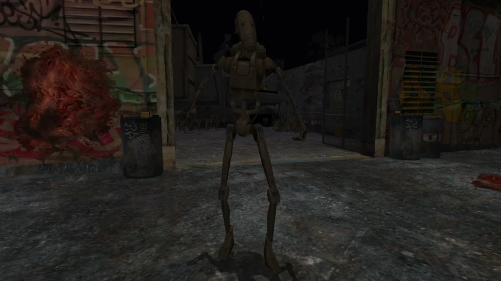 Bring the B1 Battle Droid to Manhunt with This Star Wars Mod