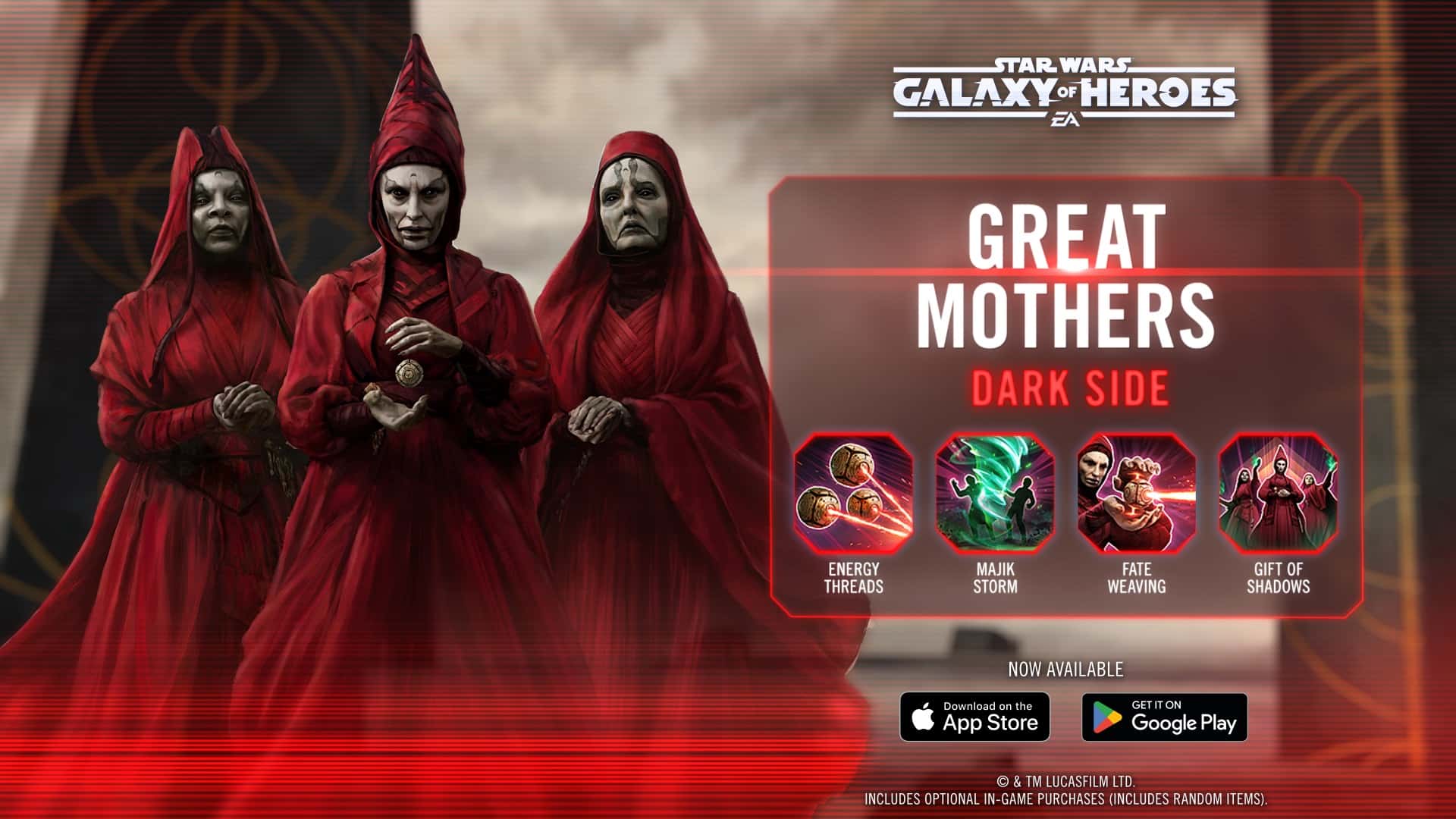 Star Wars: Galaxy of Heroes Kit Reveal – The Great Mothers Are Here!