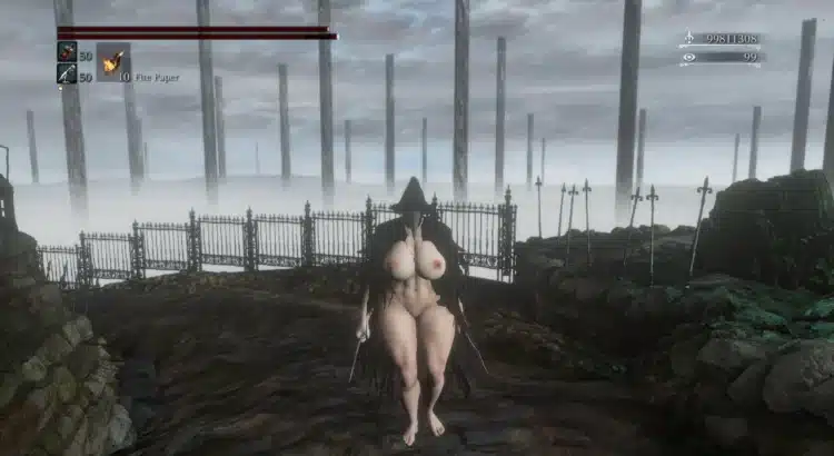 Bloodborne Crowfeather Female Nude Mod