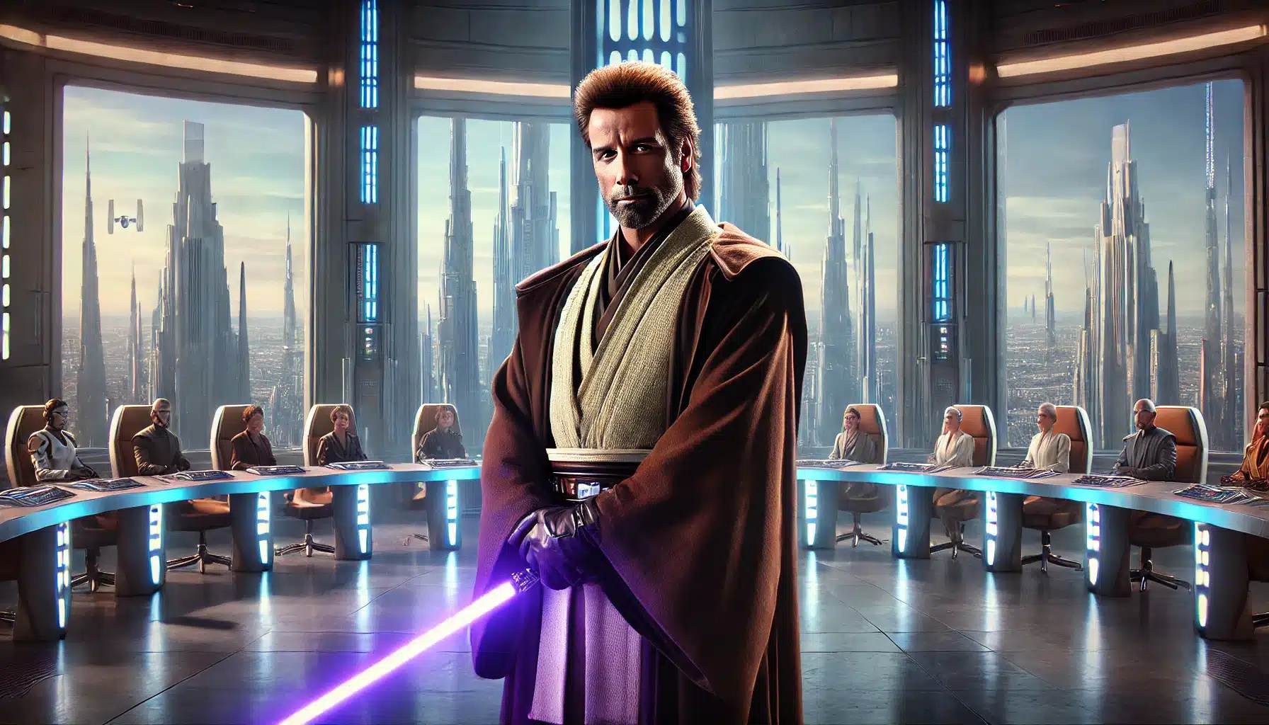 What If John Travolta Played Mace Windu in Star Wars?