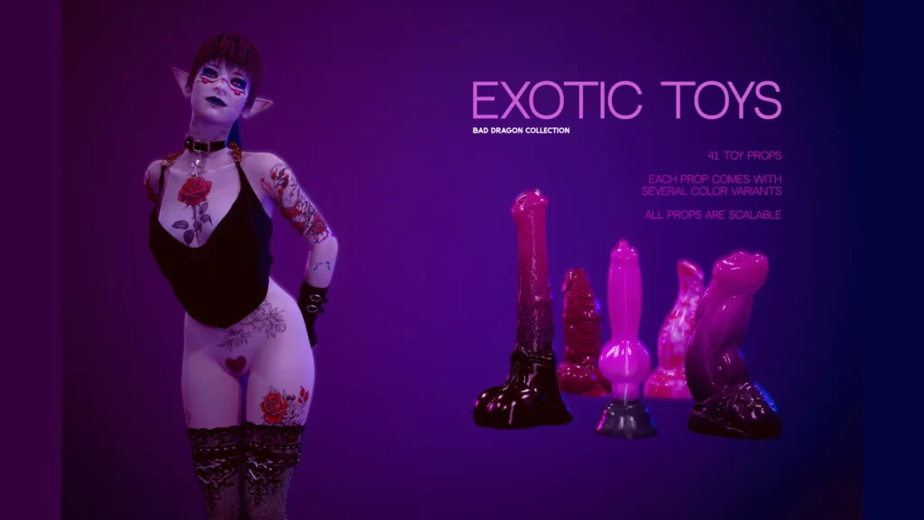 Cyberpunk 2077 Mod: Exotic Toys - Bad Dragon Collection