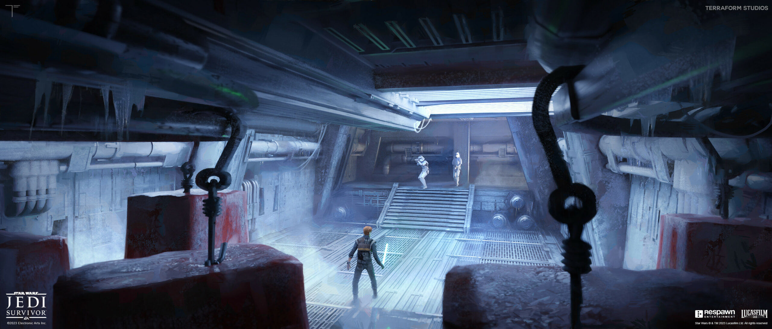 exploring the coruscant meat factory concept art in star wars jedi: survivor