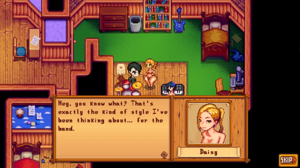 Stardew Valley: Nude Gender-Bend Sam – Daisy Mod – A Bold New Twist for Pelican Town