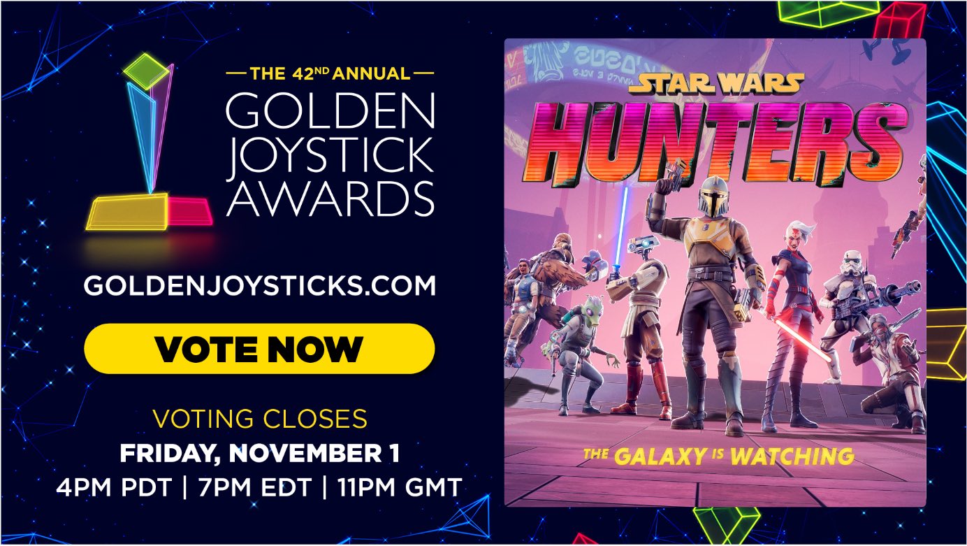 Star Wars: Hunters Nominated for the Golden Joystick Awards 2024!