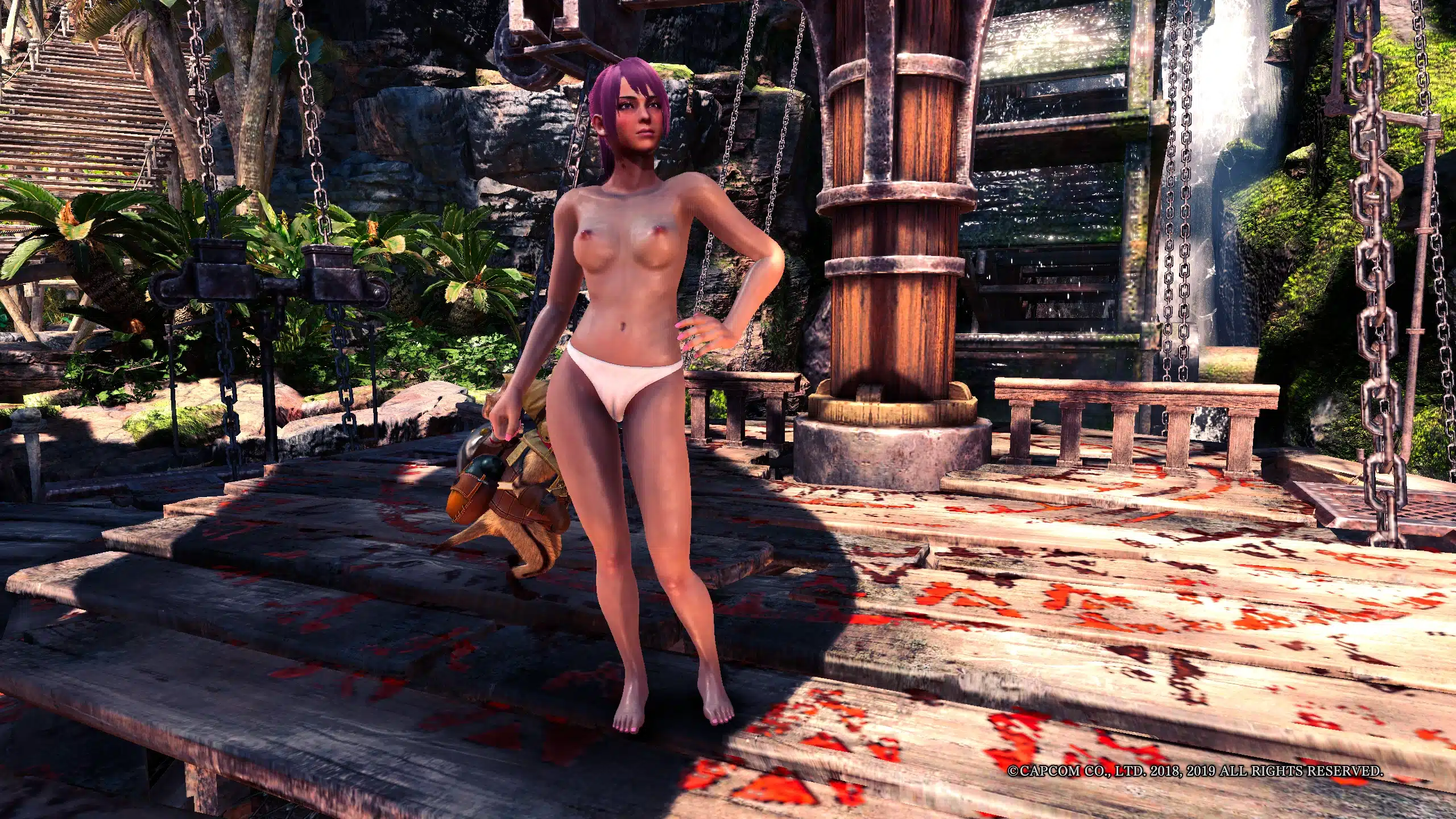 Monster Hunter: World – Panties for High Poly Nude Mod (NSFW)