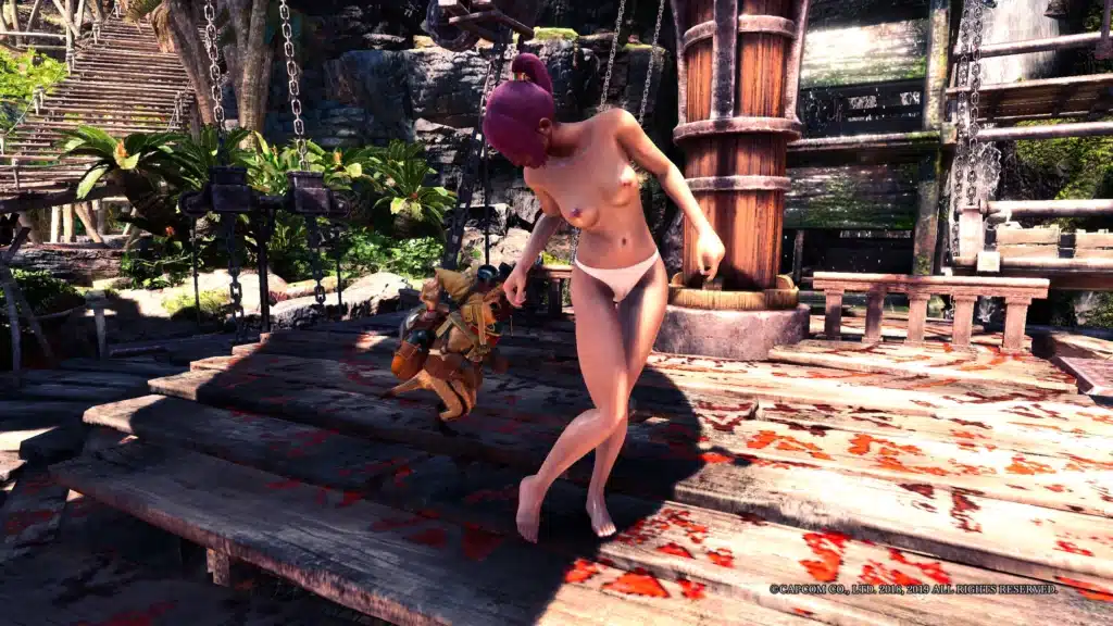 Monster Hunter  World – Panties for High Poly Nude Mod (NSFW) 1