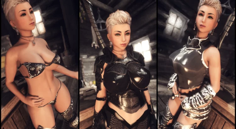 Skyrim Special Edition Mod: Sexy Ebony Armor Sets