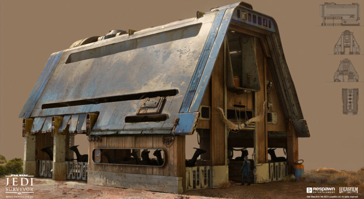 The Concept Design of Nekko Stable in Star Wars Jedi: Survivor