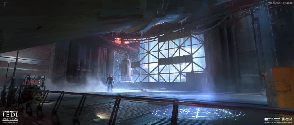 A Closer Look at the Coruscant Meat Factory Concept Art in Star Wars Jedi: Survivor