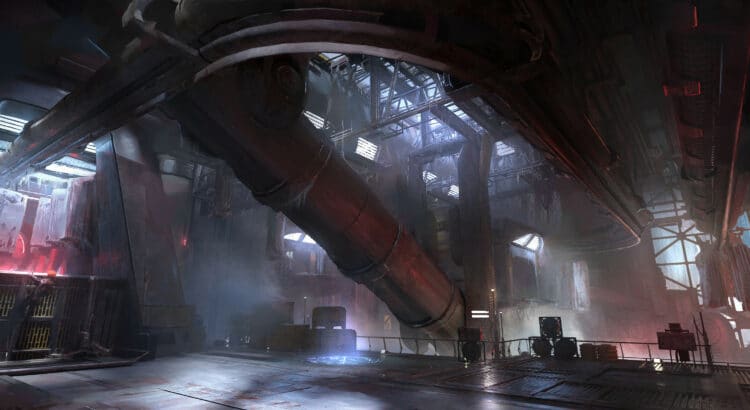 A Closer Look at the Coruscant Meat Factory Concept Art in Star Wars Jedi: Survivor